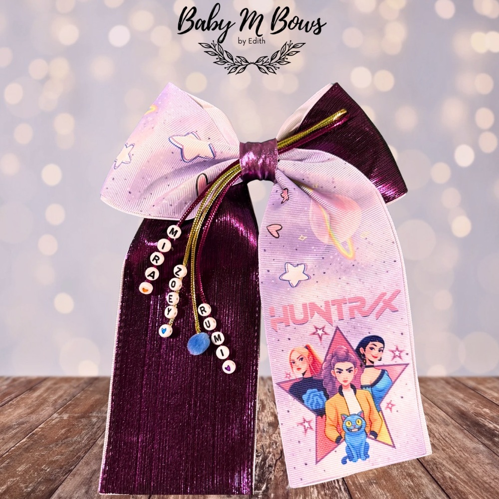 Purple Hair Bow
